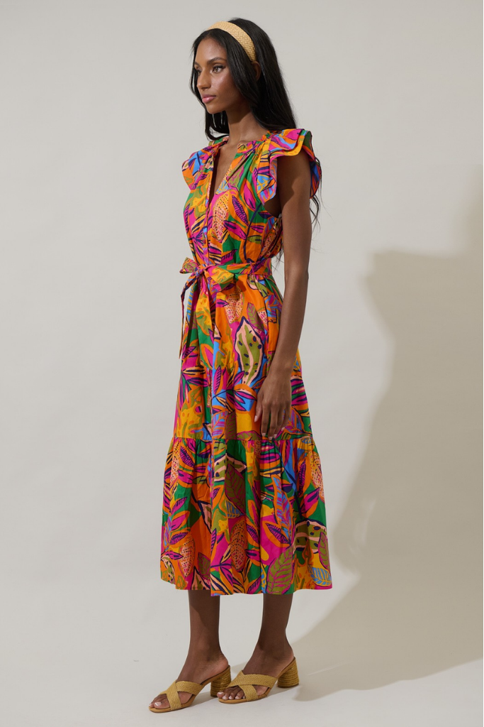 Milana Floral Midi Dress