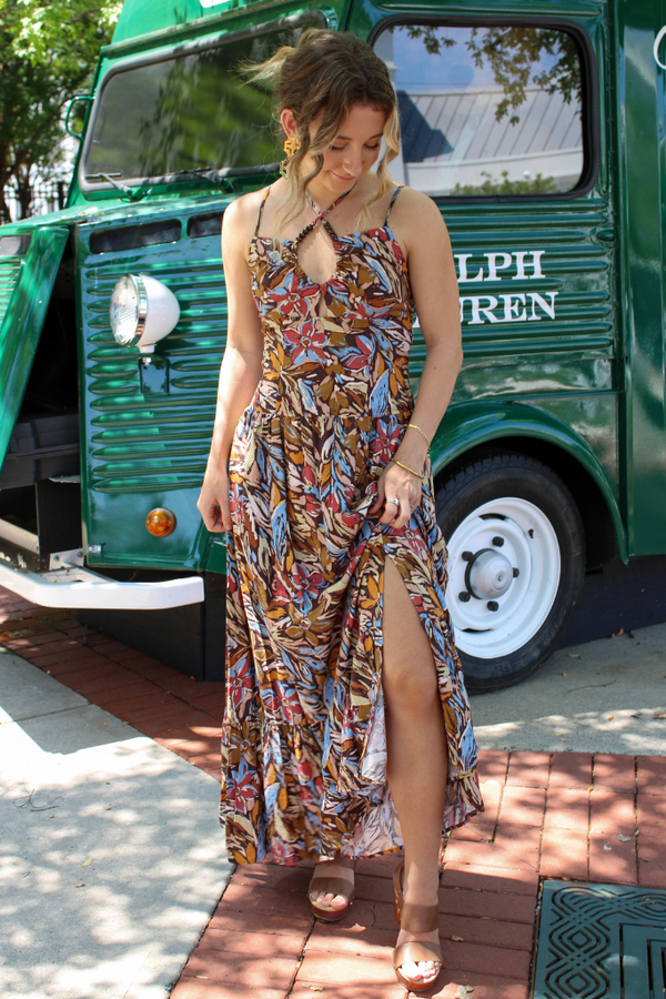 All Too Well Halter Maxi Dress