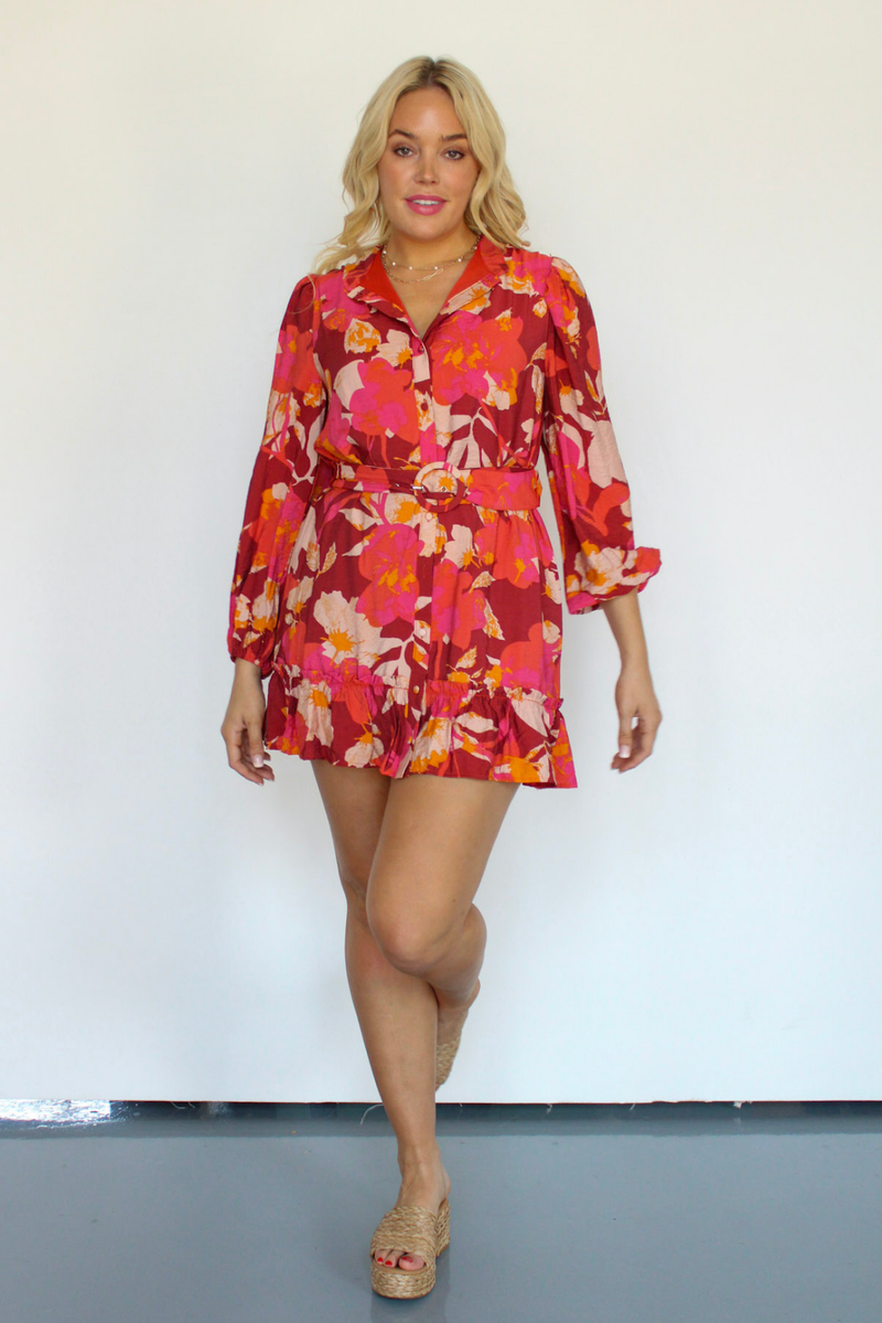 Inner Fire Floral Mini Dress