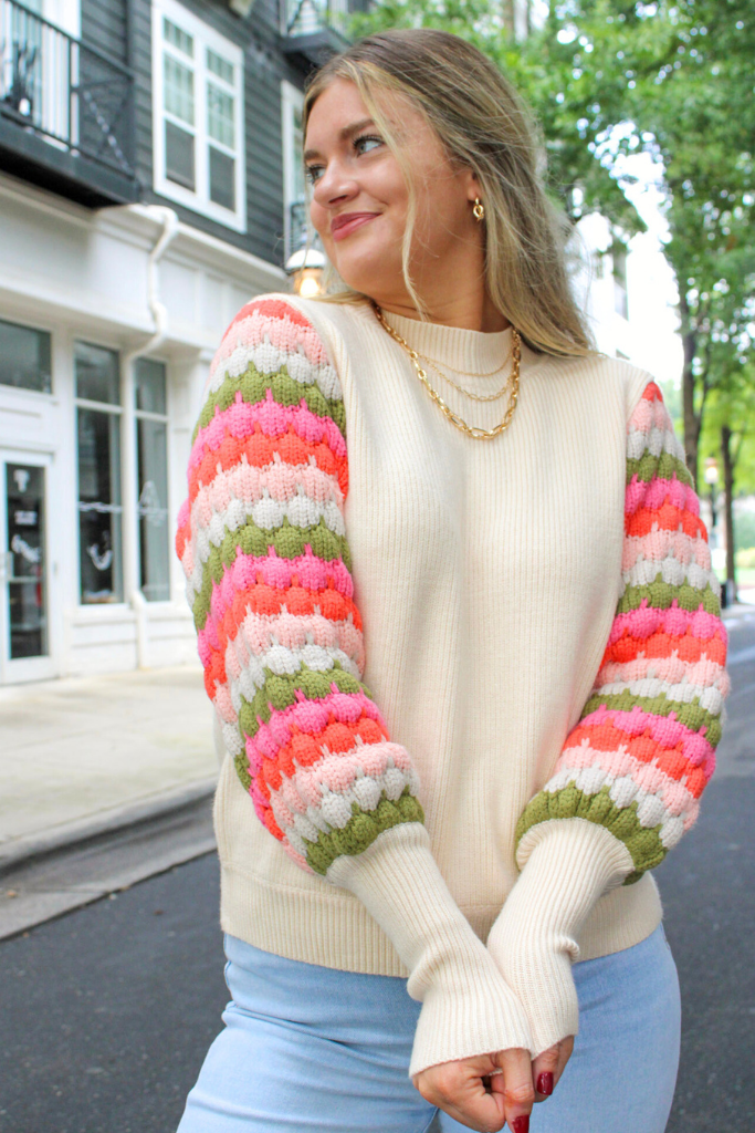 Soft Launch Sweater in Cream