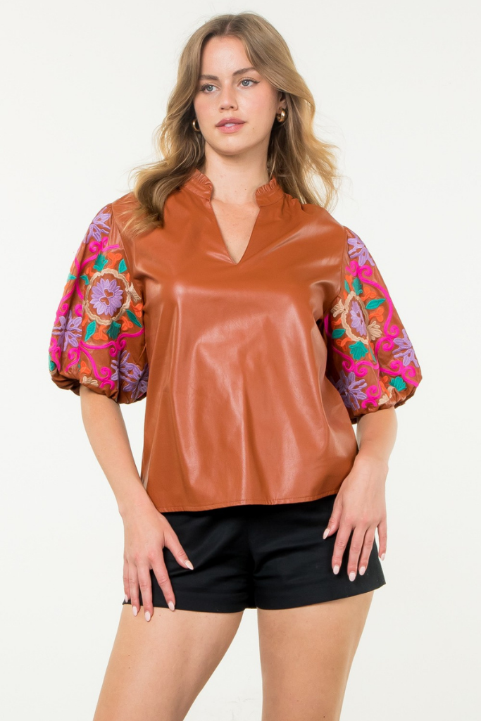 Daniella Floral Embroidered Top