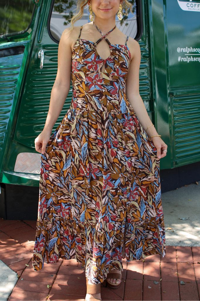 All Too Well Halter Maxi Dress