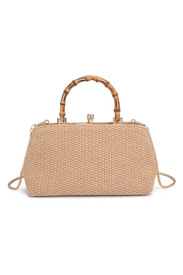 Lucy Straw Crossbody in Natural
