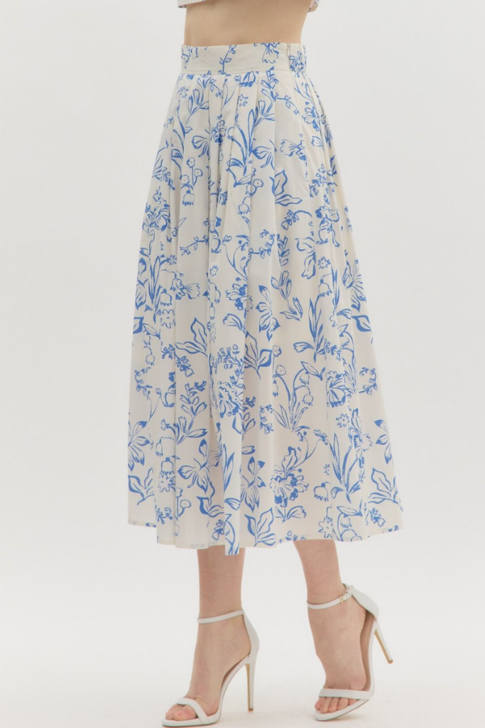 Serafina Floral Midi Skirt