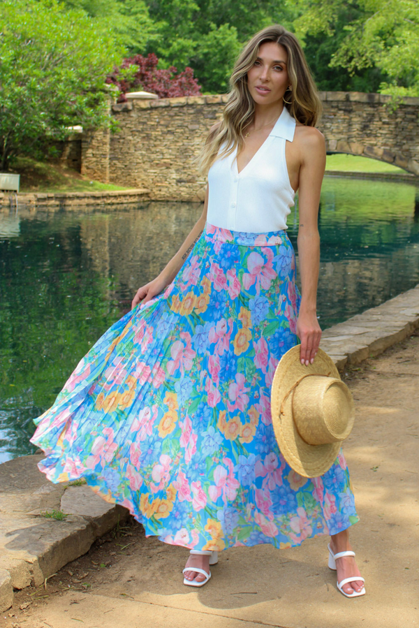 Love Story Floral Maxi Skirt