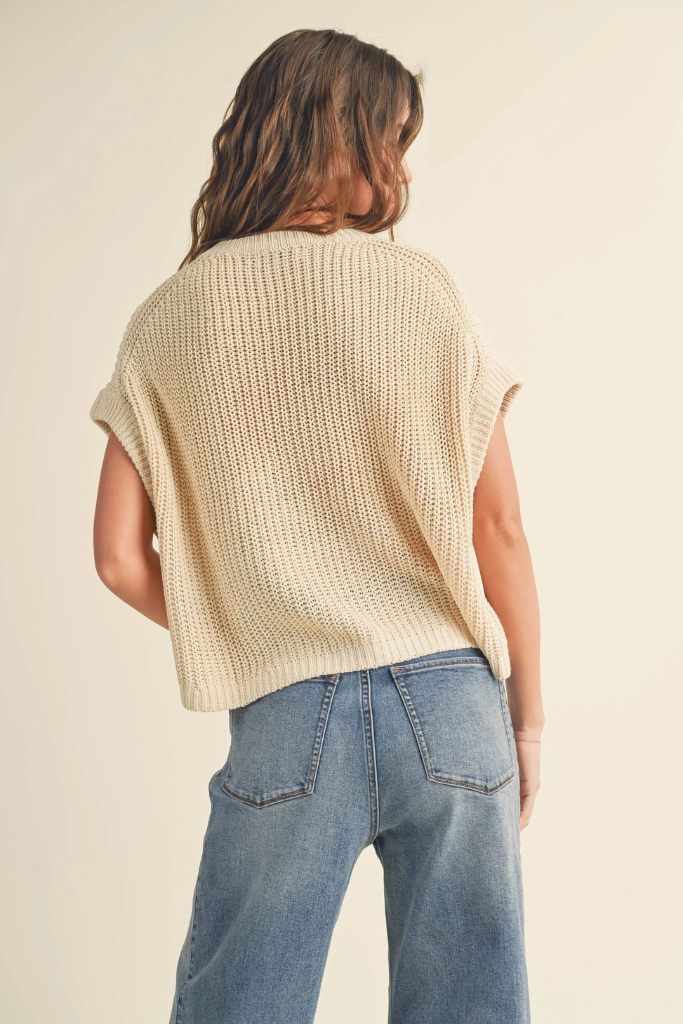 Stevie Short Sleeve Dolman Sweater