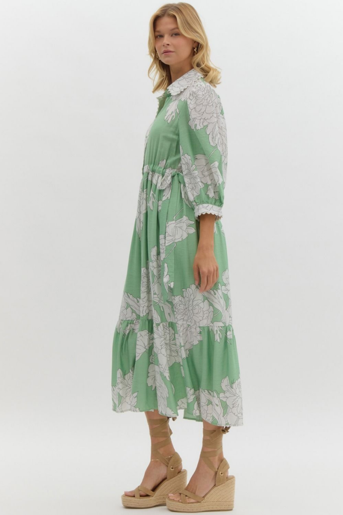 Zoe Floral Midi Dress