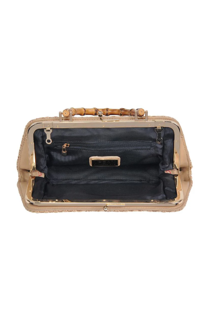 Lucy Straw Crossbody in Natural