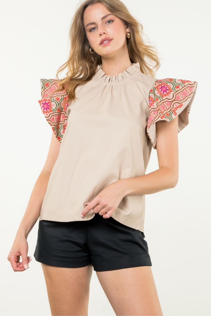 Hannah Floral Embroidered Top