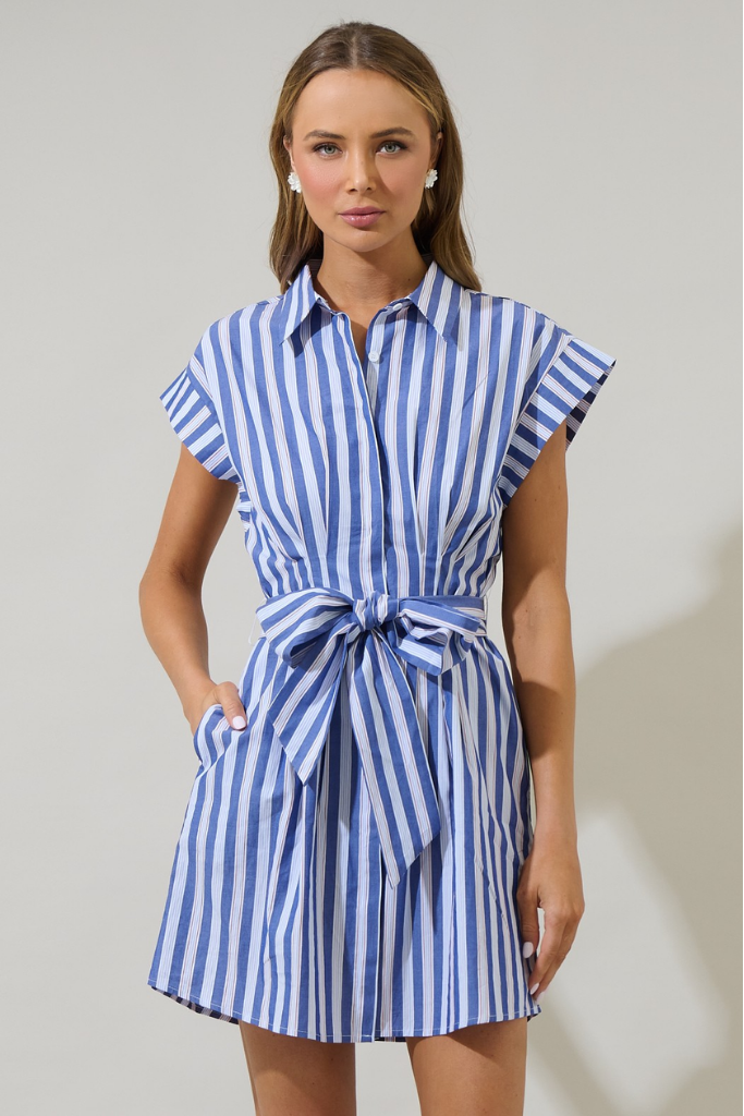 Samera Button Down Mini Dress