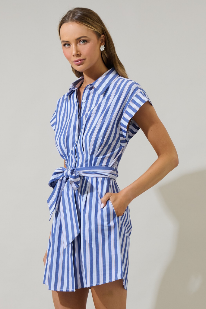 Samera Button Down Mini Dress