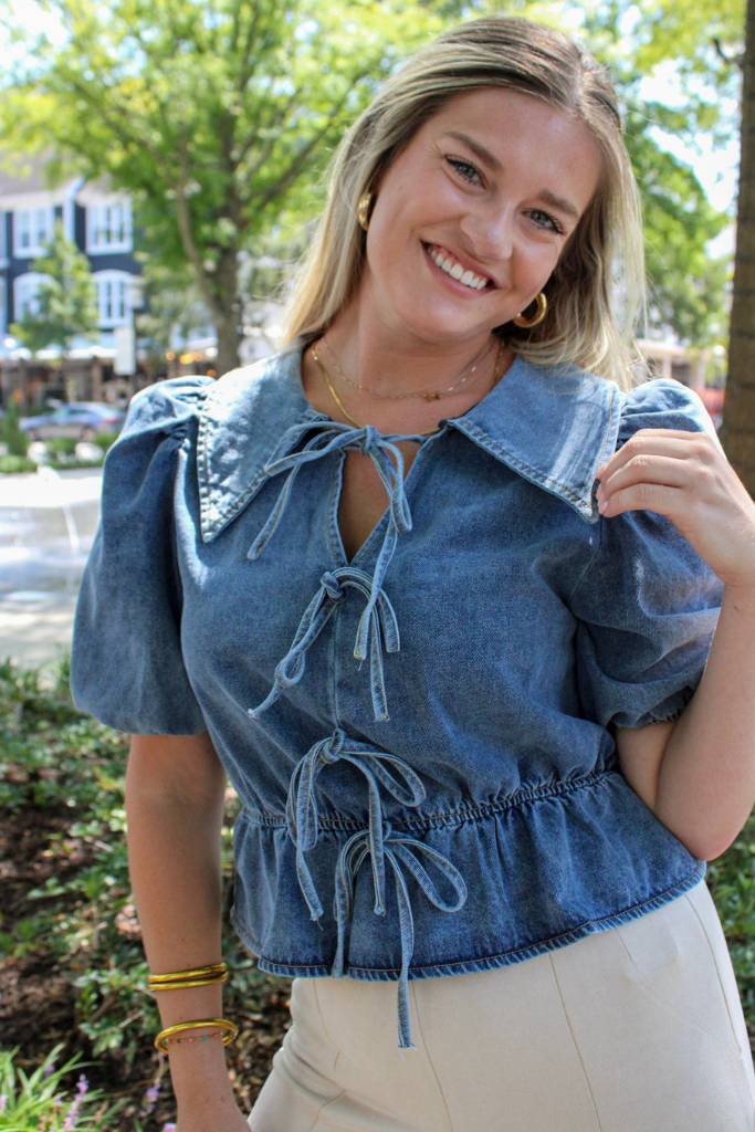 Girlhood Denim Top