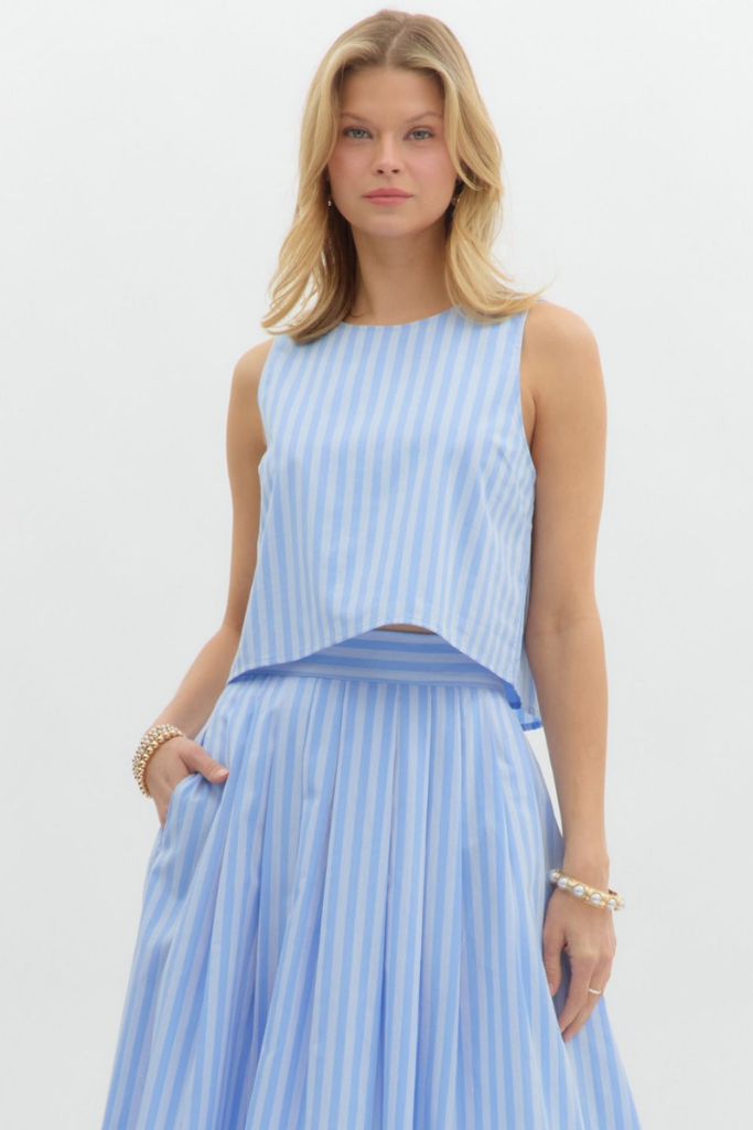 Sunny Stripe Crop Top