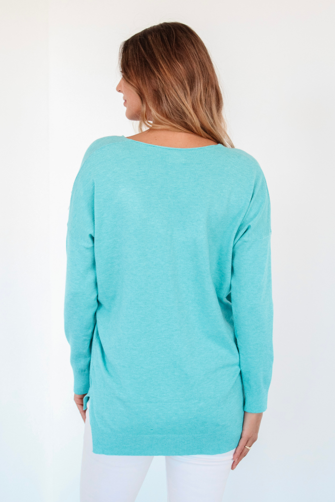 Dreamer Sweater in Heather Cayan