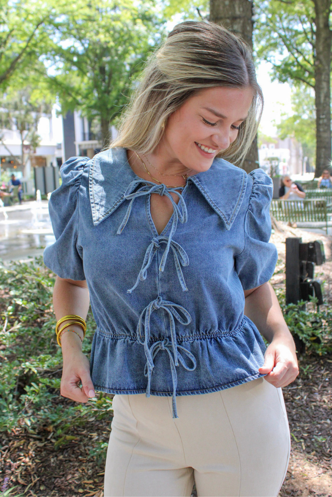 Girlhood Denim Top