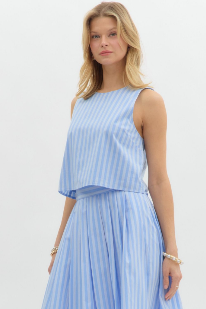 Sunny Stripe Crop Top
