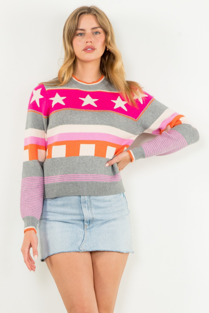 Starry Eyes Crew Neck Sweater