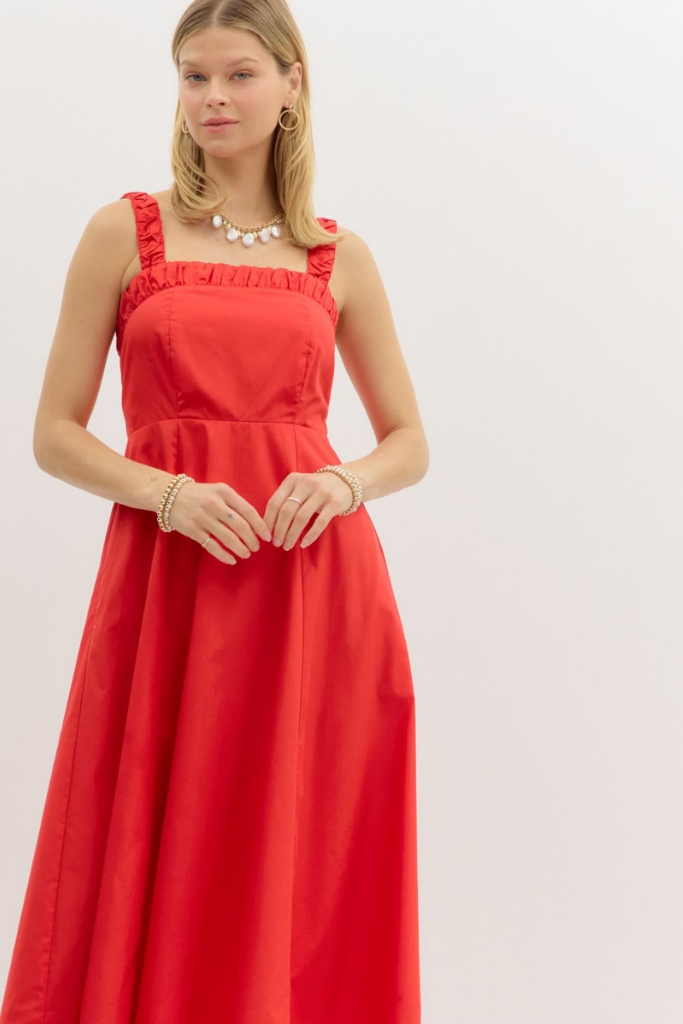 Ginny Bow Back Midi Dress