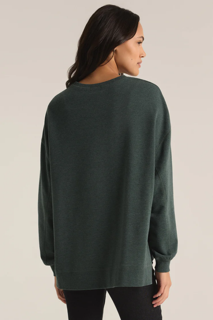 Modern Weekender Sweatshirt in Cyprus Green by Z Supply