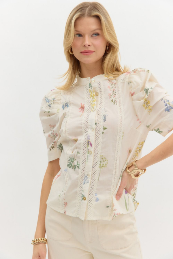 Vivianna Floral Botantical Top