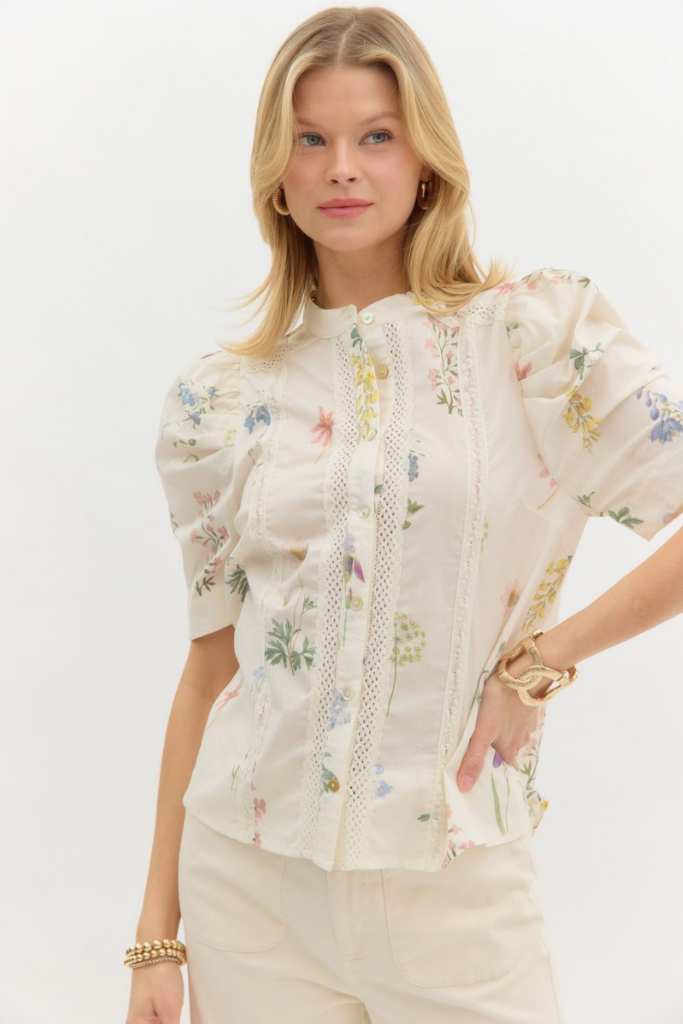 Vivianna Floral Botantical Top