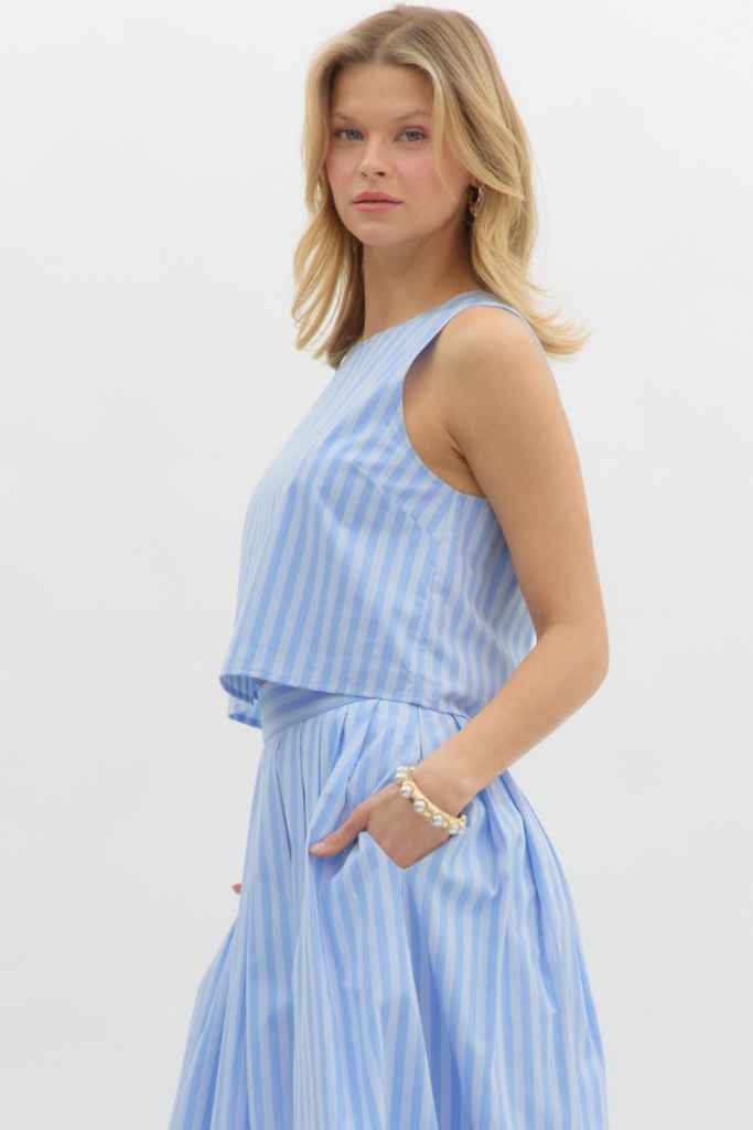 Sunny Stripe Crop Top