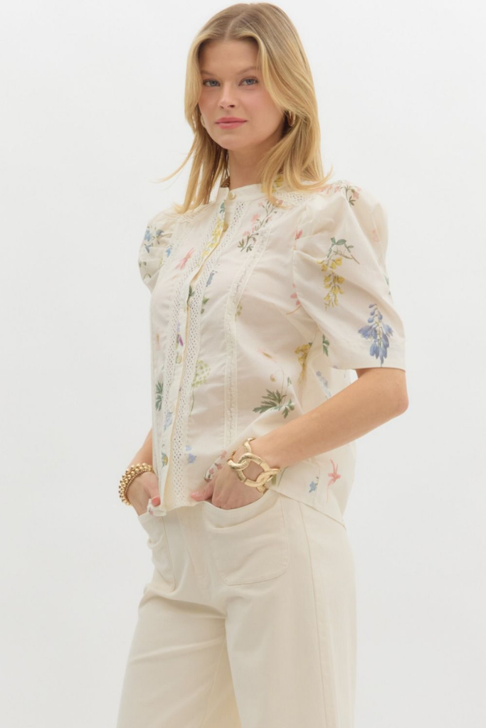 Vivianna Floral Botantical Top