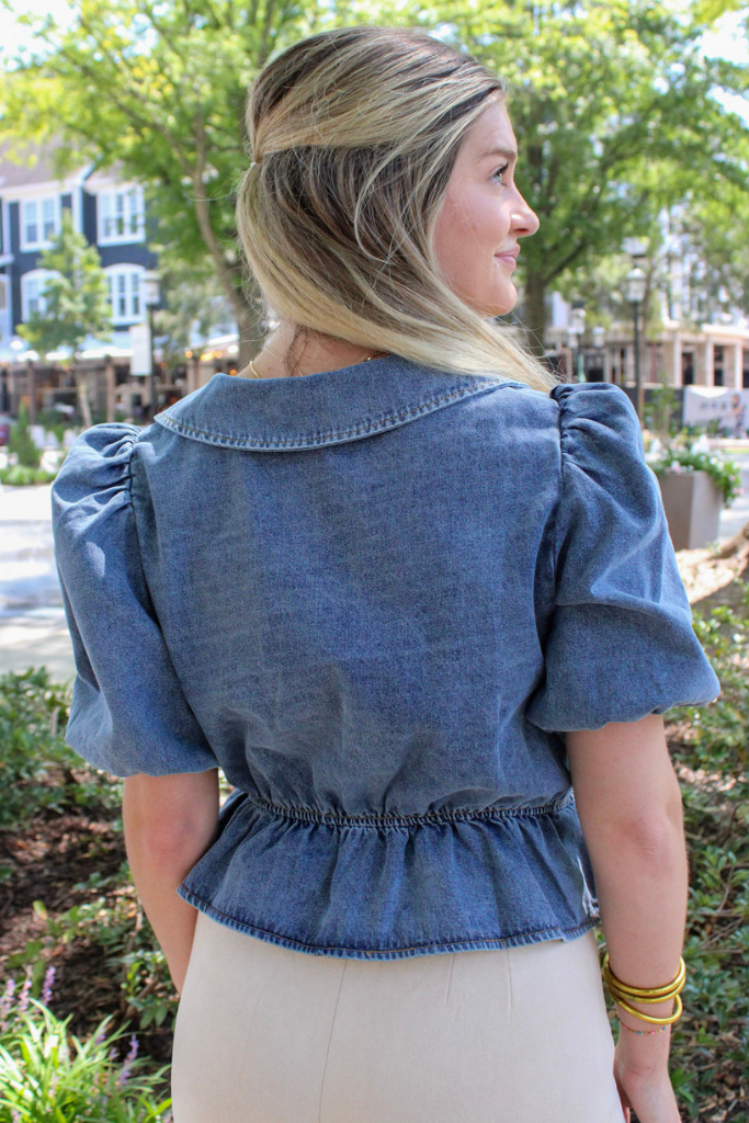 Girlhood Denim Top