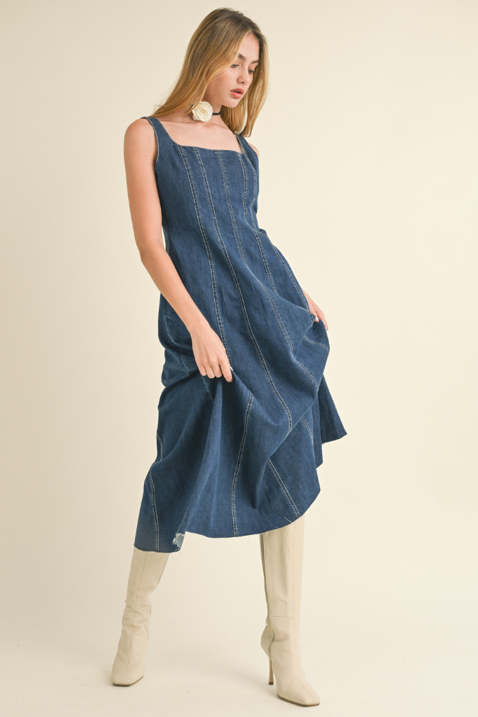 Kenna Denim Midi Dress