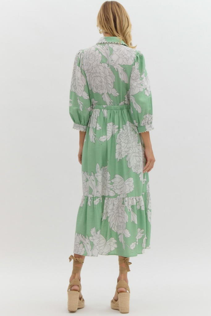 Zoe Floral Midi Dress