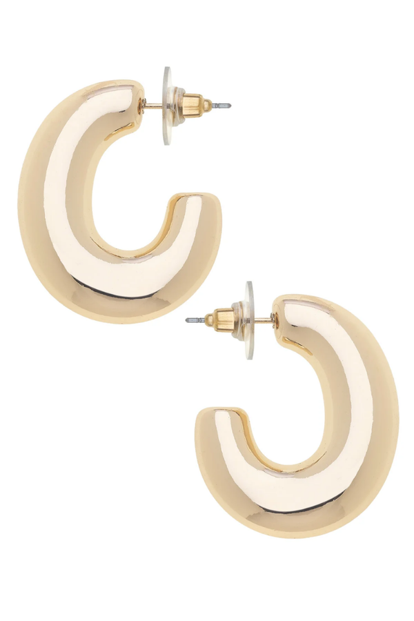 Gia Sculpted Hoop Earring