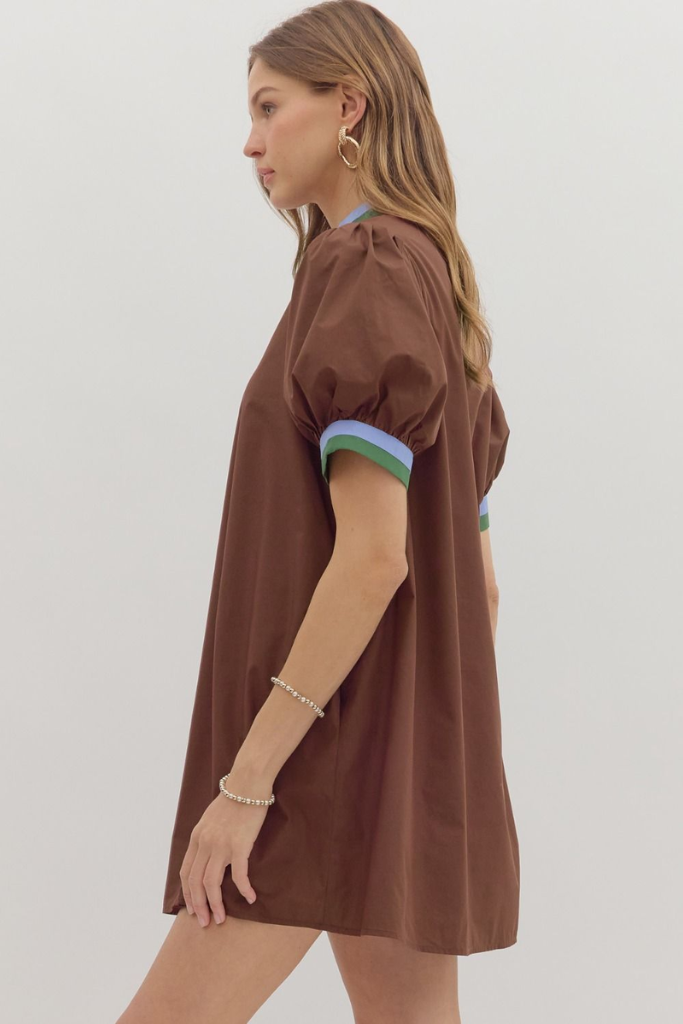 Camille Puff Sleeve Mini Dress
