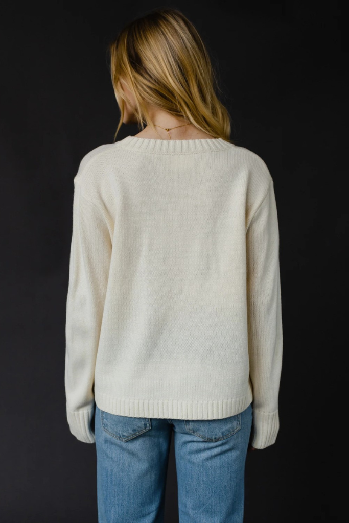 Whiskey Weather Sweater in Ivory