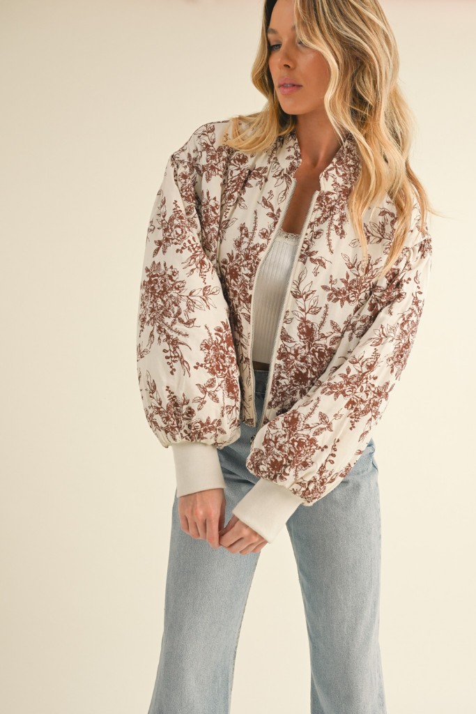 Collins Floral Bomber Jacket