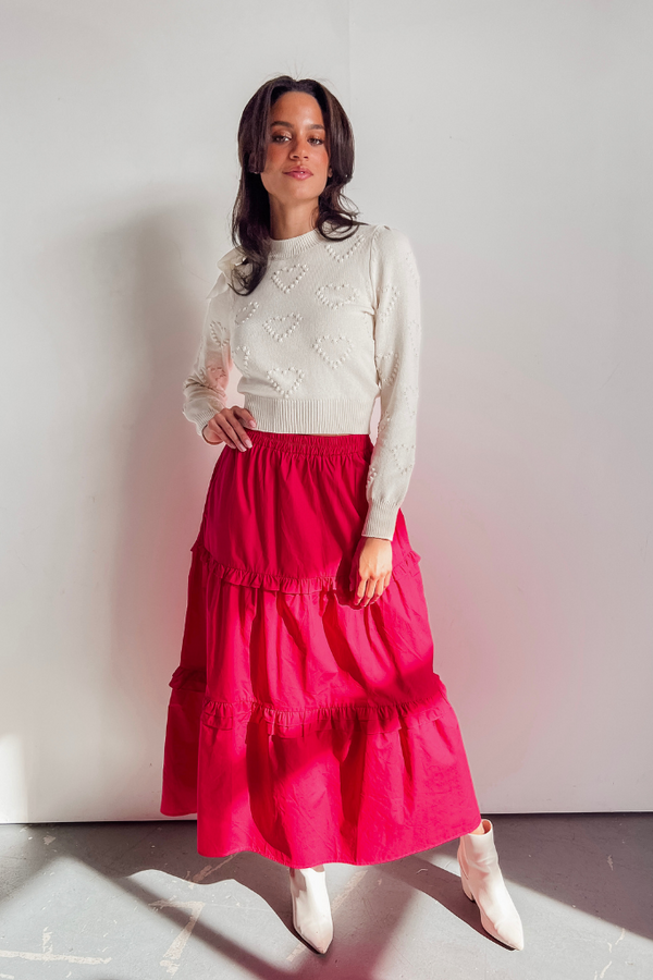 La Vie En Rose Maxi Skirt