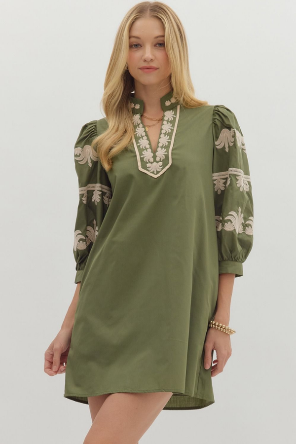 Sophie Crochet Detail Mini Dress