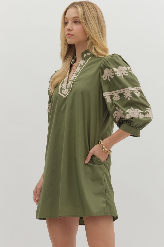 Sophie Crochet Detail Mini Dress