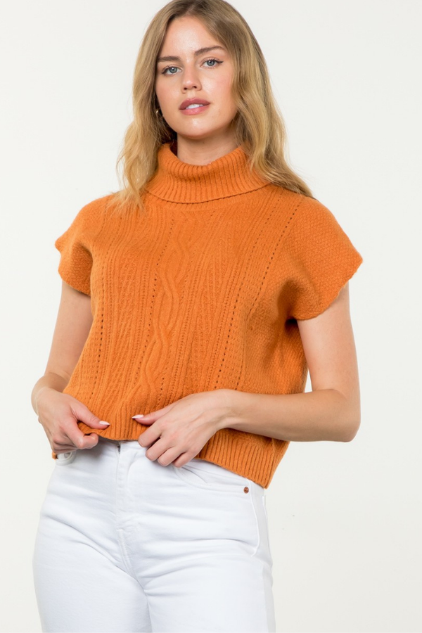 Clementine Turtleneck Sweater Tank