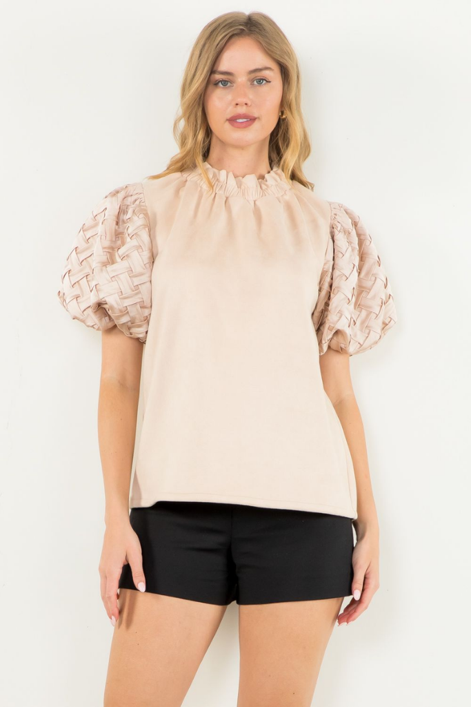 Maria Suede Blouse