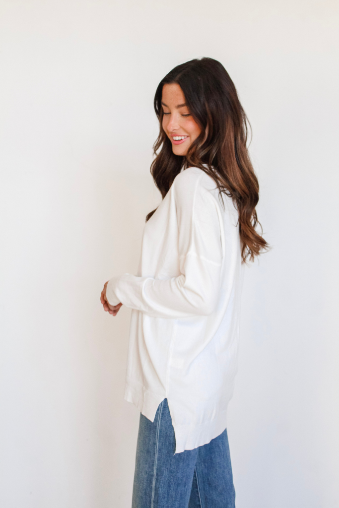 We're Dreaming Sweater in Off White