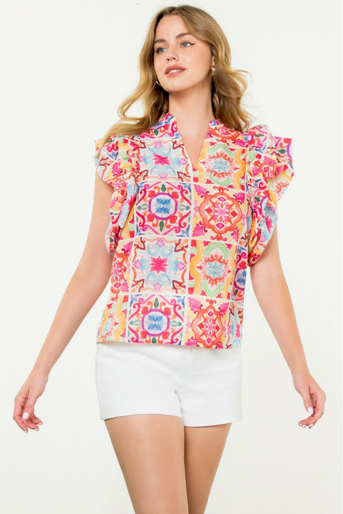 Sophia Printed Blouse