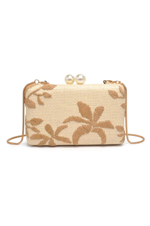Seaside Straw Clutch
