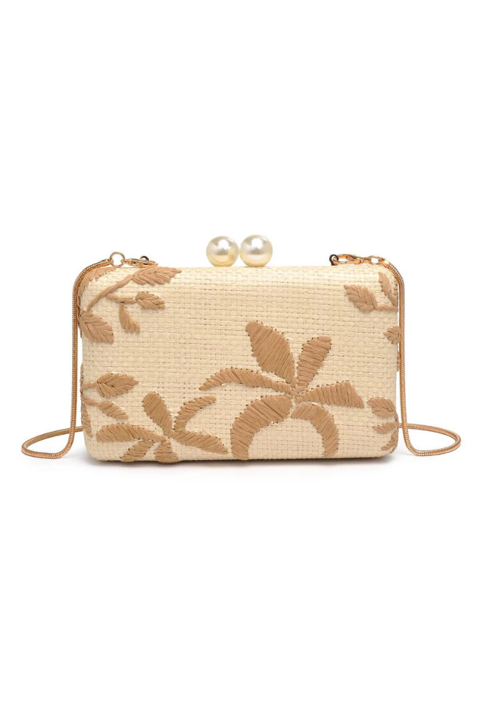 Seaside Straw Clutch