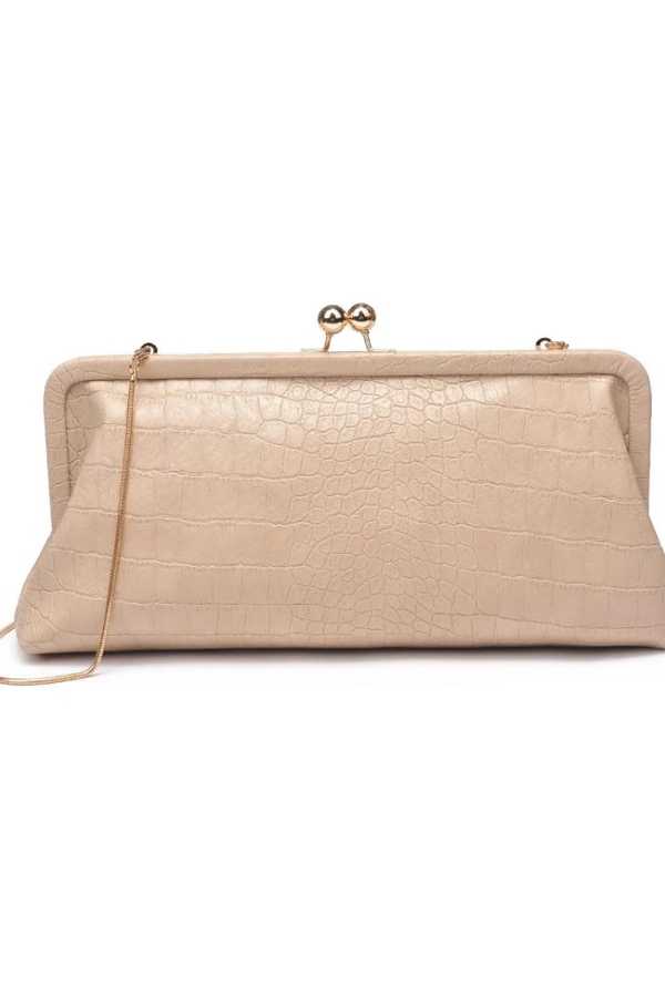 Isabel Clutch in Natural