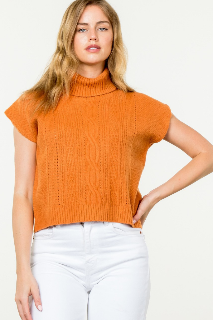 Clementine Turtleneck Sweater Tank