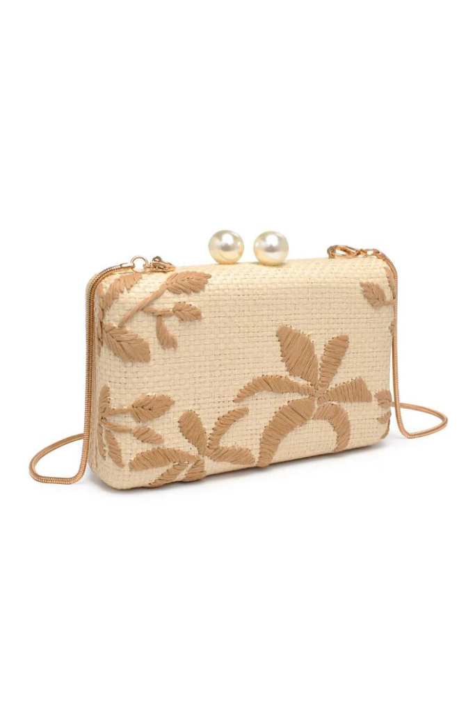 Seaside Straw Clutch