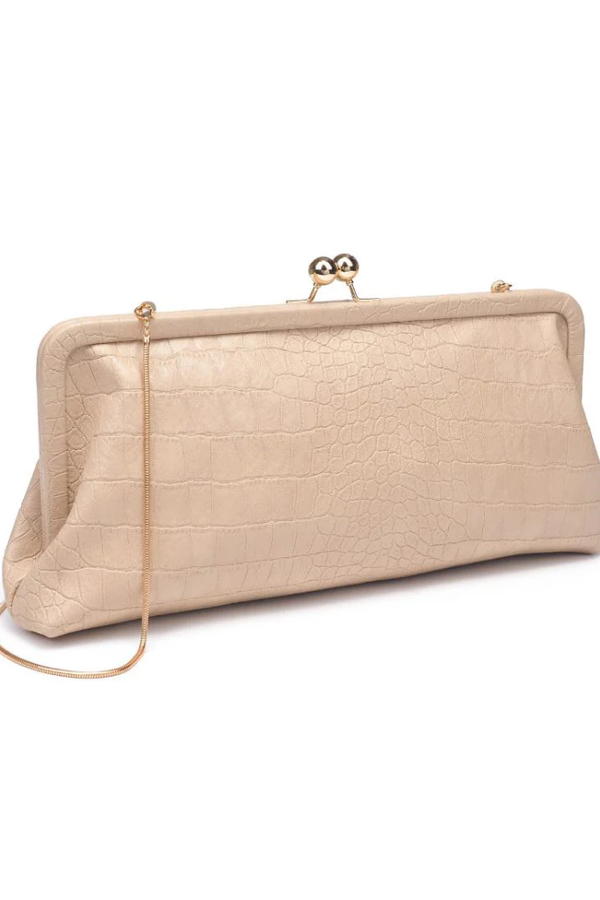 Isabel Clutch in Natural