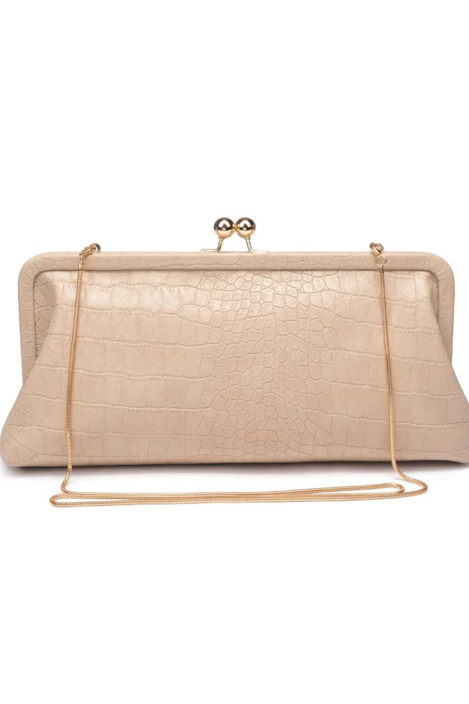 Isabel Clutch in Natural