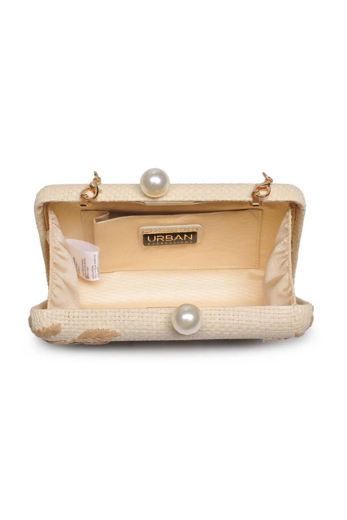 Seaside Straw Clutch