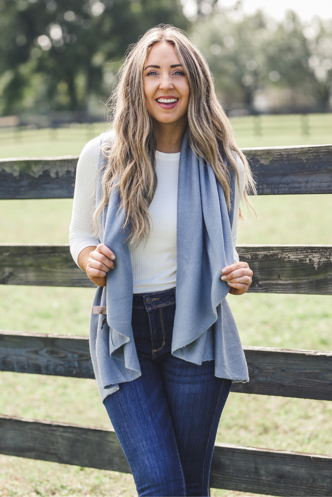 Perfect Shawl Vest in Dusky